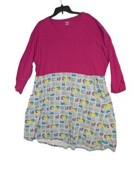 Svaha Womens Organic Cotton 5X Science Teacher 3/4 Sleeve